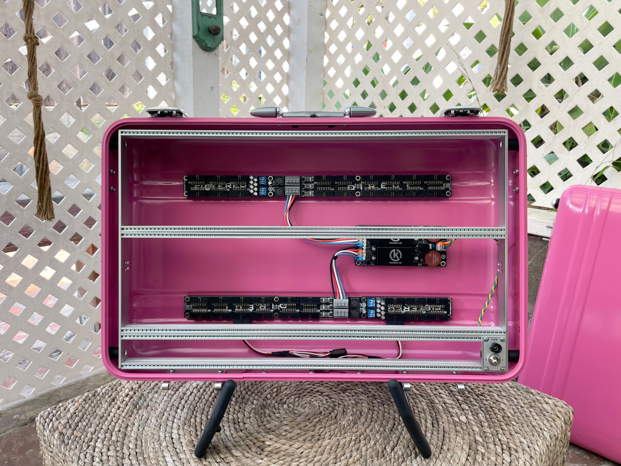 BPNYC ZERO Halliburton Eurorack Modular Travel Case 7U 96hp Bubblegum SOLD